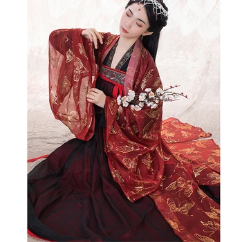 Kinų Tradicinio Šokio Kostiumų Elegantiškas Pasakų Veiklos Hanfu Senovės Tang Dinastijos Rytų Princesė Festivalis Apranga DWY2802