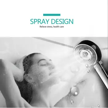 Kišeninis Showerhead vonios daugiau vandens apsaugos nuimamas dizainas patobulintas slėgio tris adjustale rūšių aukštos kokybės