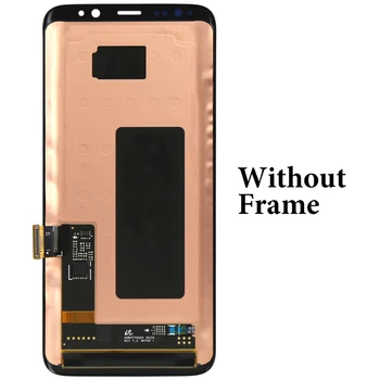 Klasės Samsung S8 LCD Dispaly Super AMOLED skystųjų kristalų (LCD Su Touch Screen Asamblėjos Pakeitimo 