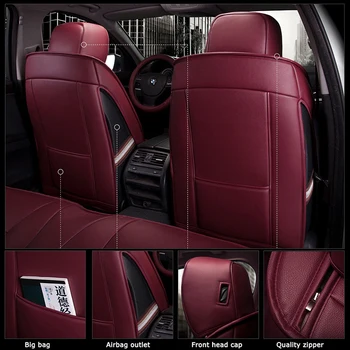 Kokololee Užsakymą Oda automobilių sėdynės apima SUBARU Impreza XV Impreza LEGACY Forester Tribeca Automobilių Sėdynių užvalkalai automobilių sėdynėms