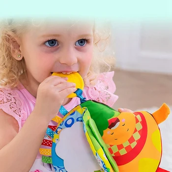 Kūdikių Žaislų, Minkštu Skudurėliu Knygų Kūdikių gybos Vystymosi Kūdikių Švietimo Vežimėlio Barškutis Žaislas Gyvūnų Modelį Knyga