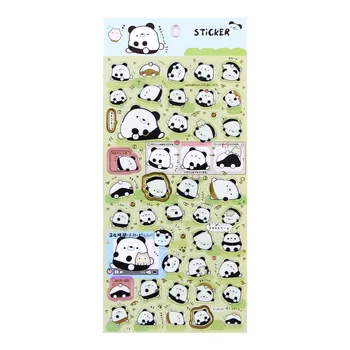 Kūrybos Plokščių Kawaii Panda Gilding Dekoratyviniai Lipdukai, Lipnios Etiketės Scrapbooking 
