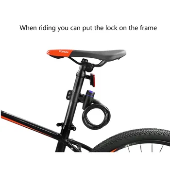Lauko dviračiais, Dviračių grandinės užraktą vielos žiedas užraktas kokybės ABS+ plienas kalnų dviračių vagysčių dviračių užraktas