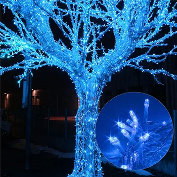 Lauko LED Styginių Šviesos 10M, 20M 30M 50M AC220V Kalėdų Atostogų Šviesos Vandeniui Žibintai Apdailos pasakų šviesos Medžių Viršūnėmis lempos
