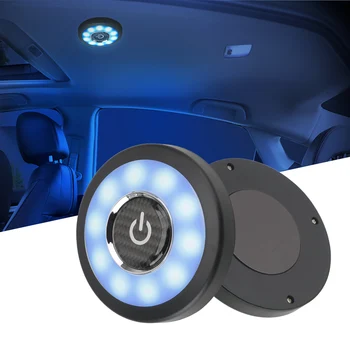 LED Automobilio Salono Skaitymo Šviesos Kupolas Transporto priemonės Patalpų Lubų Lempa Magnetinio LED Naktį Automobilių galinių sėdynių, Lubų, Stogo Šviesos Rinkiniai