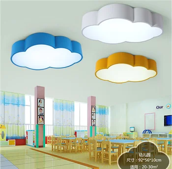 LED Debesis vaikų kambario apšvietimas, vaikų lubų lempa Kūdikiui lubų šviesos, su geltona mėlyna raudona balta berniukų, mergaičių miegamasis įrenginiai