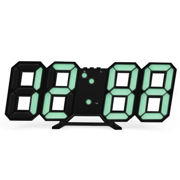 LED Skaitmeninis Laikrodis Atidėti 3D Elektroninių Stalas žadintuvai Kabo Sieninis Laikrodis Kalendorius Termometras Namuose Miegamasis Stalo Apdailos