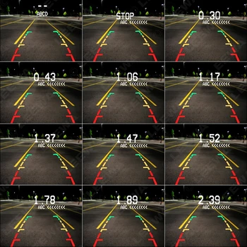 LEEWA Automobilis 4 jutiklių Parkavimo Jutiklis Su CCD 4-LED Naktinio Matymo Kamera Galinio vaizdo Atbulinės eigos Sistema #CA1687