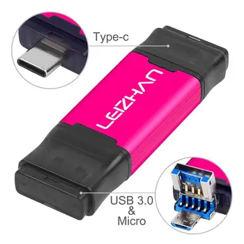 LEIZHAN Tipas-c & Micro USB Flash Drive 3 in 1 