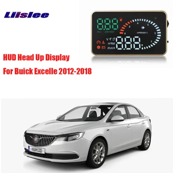 Liislee Automobilių HUD Head Up Display OBD2 Sąsaja X6 Už Buick Excelle 2012-2018 Patarimas degalų sąnaudos