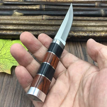 Logwood+ plienas rankenos Lauko Kempingas peilis Nešiojamų Išgyvenimo Medžioklės peilius su juodoji kardžuvė fiksuotu peilis