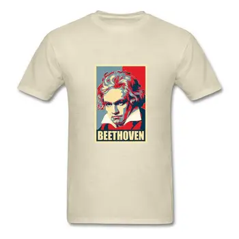 Ludwig Van Beethoven T-Shirt Muzikantas Bethovenas Propagandos Plakatų Marškinėliai Vyrams Lašas Laivas Vasaros Trumpomis Rankovėmis Medvilnė Tee #1