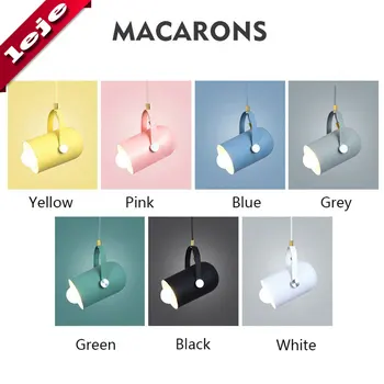 Macaroon Droplight Kampas Reguliuojamas E27 Lemputės, Namų Dekoro apšvietimo Laido lempos Baras Vitrina Vietoje šviesos LED Sieniniai šviestuvai