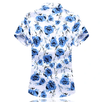 Mados atsitiktinis Marškinėliai Vyrams trumpomis Rankovėmis Vasarą Vyrams Gėlių Marškinėliai Azijos Dydis S - 7XL mens marškinėliai
