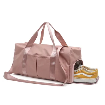 Mados banga vyrų banga moterų sporto treniruoklių krepšys moteriška joga maišą sauso ir šlapio atskyrimo batai vienos peties mokymo krepšys didelis
