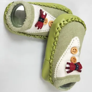 Mados kūdikis, kojinių su guminiais padais kūdikių kojinės naujagimiui rudenį, žiemą vaikai grindų kojines, batus neslidžiais minkštas vienintelis kojinės