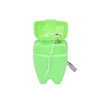 Mados Nešiojami Dantų Siūlas Dantims Valyti Raktų Žiedas Keychain Kelionės 15M 15m Dantų Valymas, Burnos Priežiūros Rinkinys