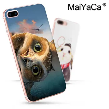 MaiYaCa geriausias vienas iš pelėdos pelėda Spausdinimo Telefonų Priedai Atveju iPhone 8plus 7 6 6S Plus X 5 5S SE 11pro nuimama danga