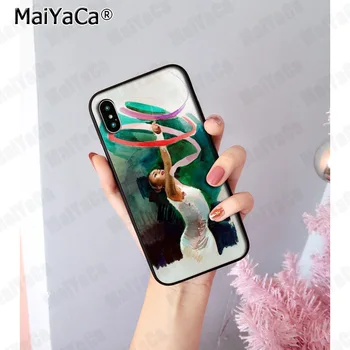 MaiYaCa tapybos Spalvos juosta gimnastika judėjimo Telefono Dangtelį iphone SE 2020 m pro 11 8 7 66S Plius 55S SE XS XR X XS MAX