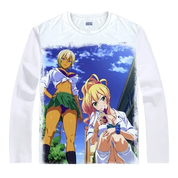 Mano Pirmoji Draugė Gal T-Shirts Anime ilgomis Rankovėmis Marškinėliai Hajimete nr. Gyaru Hajimete ne Gal Junichi Hashiba Cosplay Marškinėliai