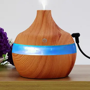 Medienos Grūdų Aromaterapija USB Drėkintuvas Vandens Lašelių Oro Valymo eterinio aliejaus aromato difuzorius Kūrybos namuose grūdų