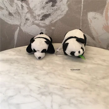Mielas Mažas Dydis 10CM Panda LĖLĖS, Pliušiniai Mielas Dovana Key Chain KABLYS ŽAISLAS