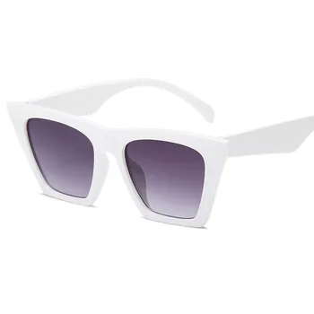 Mielas seksualus retro cateye akiniai nuo saulės moterims mažas juodas baltas trikampis derliaus pigūs raudonos saulės akiniai moterų uv400 ZB-01