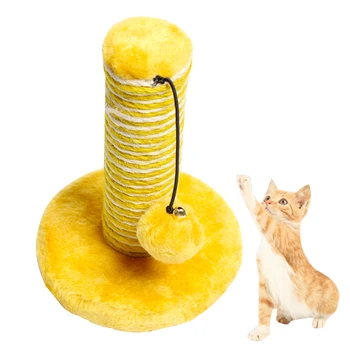 Mini Katė Laipiojimo Rėmas Braižymo Skiltyje Pet Sizalio Žaislas Kačiukas Bokštas Šlifavimo Nagus Katės Medis Pliušinis Patalpų Baldai, 4 Spalvos