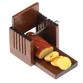 Mini Mielas Duonos Peilis Modelis Slicer Virtuvės Maisto Namas Priedai Pusryčiai Carft Chidren Dovanos, 1:12 Lėlių Lipdukai