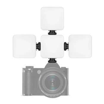 Mini RGB LED Vaizdo Šviesos Nešiojamas Kišenėje Pritemdomi Fotografijos Šviesos Vlog Užpildyti Šviesos Smartfon VEIDRODINIAI SLR Camera