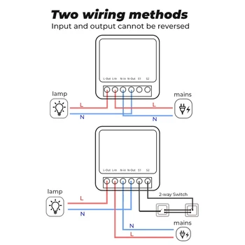 MINI Wifi Smart Switch Laikmatis Belaidžio Komutatoriai Palaiko 2 Būdas Kontroliuoti Suderinama Su Tuya Alexa 