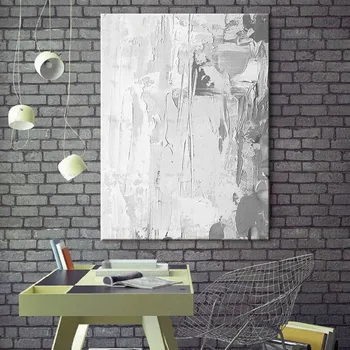 Minimalistinio stiliaus Abstraktus Balta Drobė, Tapyba Plakatus Spausdina Sienos Menas Nuotraukas, svetainė, Miegamasis, Praėjimų Studija