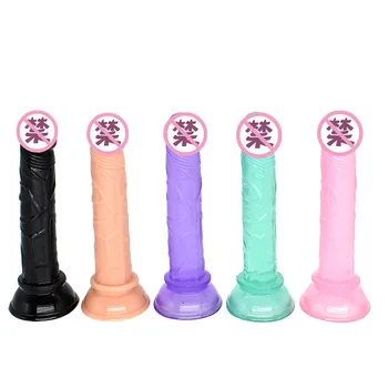 Minkštas Pienelis Dildo Realistiškas Penis, Klitoris Analinis Butt Plug Stipri Siurbimo Taurės Dick Žaislas Suaugusiam G-taško Orgazmą Sekso Žaislai Moteris