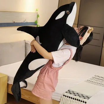 Modeliavimo Žudikas Banginių Pliušiniai Žaislai Įdaryti Orcinus Orca Žuvų Lėlės Ryklys Animacinių Filmų Minkšta Pagalvė Miegoti Vaikai Mergaičių, Kūdikių Juokinga Dovana