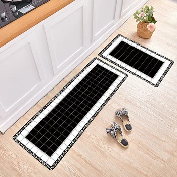 Modernių namų vonios kilimėliai, vonios kambario įėjimas neslidžia grindų kilimėlis vandens sugeria ir naftos mažinimo ilgai virtuvės kilimas kilimas