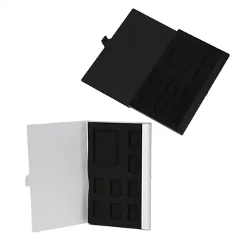 Monolayer Aliuminio 1SD+ 8TF Micro SD Korteles Pin StorageBox Atveju Turėtojas