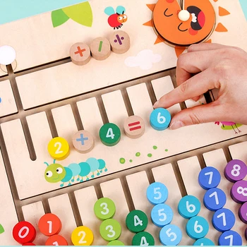 Montessori Mediniai Matematikos Žaislas Skaitmeninis Poziciją Pripažinimo Valdyba Vaikų Skaičių, Skaičiavimo Žaislas Vaikams Švietimo Žaislas, Mokymo Priemonių
