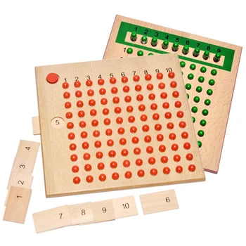 Montessori Ugdymo Medinis Žaislas Daugyba Ir Dalyba Granulių Valdybos Ankstyvojo Ikimokyklinio Mokymo -Šeimos Versiją
