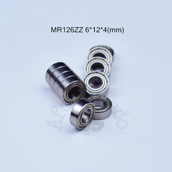 MR126ZZ 6*12*4(mm) 10pieces guolių metalo uždaromos nemokamas pristatymas ABEC-5 chromo plieno miniatiūriniai guolių aparatūros Perdavimo Dalys