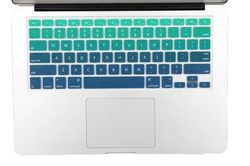 NAUJAS JAV Versija Gradientas Spalvinga Silikoninis Klaviatūros Viršelis MacBook Air 13 Pro 13 15 17 