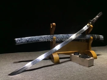 Naujas Stilius Geležies Jungiamosios Detalės Japonijos Samurajų Kardas Katana T10 Anglinio Plieno, Molio Grūdintas Nekilnojamojo Hamon Full Tang Peilis Aštrus Mūšį Pasirengę