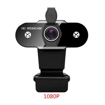 Naujas Webcame 1080P Full HD 30FPS Platus Kampas, USB Kamera Su Privatumo Padengti Mic Web Cam Kompiuterių PC Konferencijos Web Kamera
