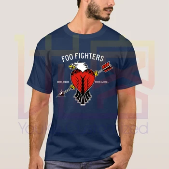 Naujausias 2020 metų Vasaros Erelis Foo Fighters Logotipas Medvilnė Crewneck Populiarus Marškinėliai Homme Viršūnes Tees S-4XL