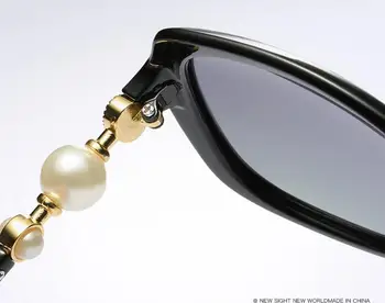 Nauji akiniai nuo saulės moterims poliarizuota 2019 vairavimo gradientas Aukštos kokybės Prekės dizainas originalus atveju Leopard Elegantiškas pearl Akiniai nuo saulės