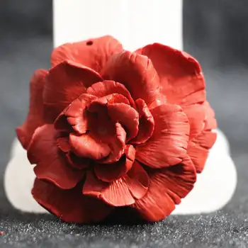 Naujos Kelių formos gėlių sintetinių raudonojo gyvsidabrio pakabukas 