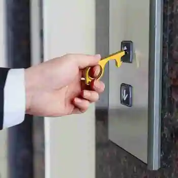 Ne Touch Gemalų Raktas Kablys Durų Atidarytuvas Saugos Durų Atidarytuvas Klavišą Liftas Mygtuką Stalčių Durų Rankena Keychain