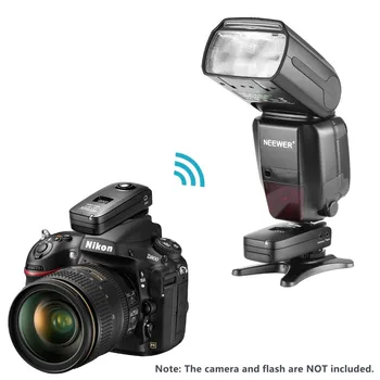 Neewer 3-in-1 16 Kanalų 2.4 G Wireless Remote Flash Trigger su N1, N3 Užrakto Kabeliai, Nikon VEIDRODINIŲ Fotoaparatų Tokio kaip D7100