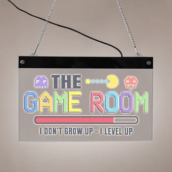 Nemanau, Augti aš Peties Iki Žaidimo Kambarys LED Apšviesta Siena Pasirašyti Pixel Art Elektroninių Apšviesta Ženklai Žaidėjai LED šviečiantis Ekranas