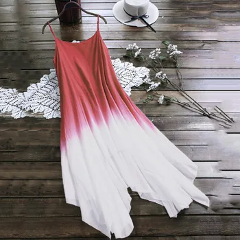 NEMOKAMAI STRUČIŲ Moterų Suknelė, Diržas Gradientas Puoštas Spageti Dirželis Seksualus Mados Populiarus Raudona Orus Gražių Moterų Suknelė Vasarai