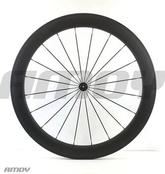 Nemokamas pristatymas Anglies ratų 60mm kniedė, skirta anglies aširačio, 700C 25mm plataus Kelio dviračiu anglies dviračių ratų kelių bike60 mm ratlankio